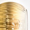 Koyoto Lámpara de pie dorado, Transparente, 4 luces