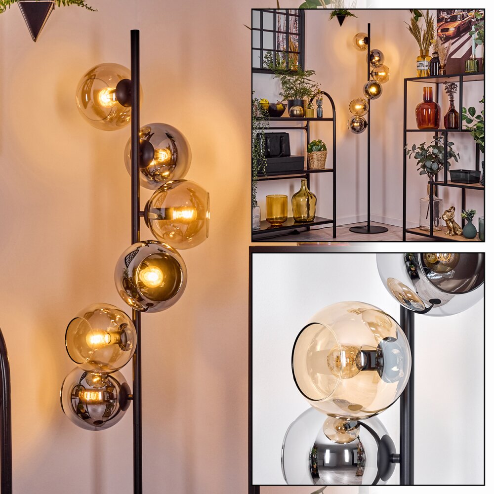 Koyoto Lámpara de pie Colores ámbar, Ahumado, 6 luces main product photo