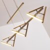Windsor Lámpara colgante LED Cromo, Níquel-mate, 9 luces