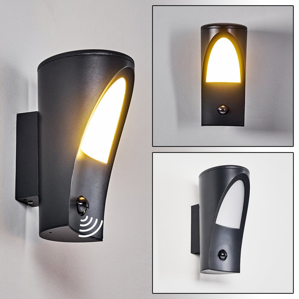 Aria Aplique para exterior Antracita, 1 luz, Sensor de movimiento main product photo