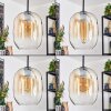 Apedo Lámparas suspendidas, Lámparas colgantes Colores ámbar, Transparente, 4 luces
