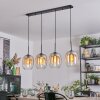 Apedo Lámparas suspendidas, Lámparas colgantes Colores ámbar, Transparente, 4 luces