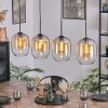 Apedo Lámparas suspendidas, Lámparas colgantes Colores ámbar, Transparente, 4 luces