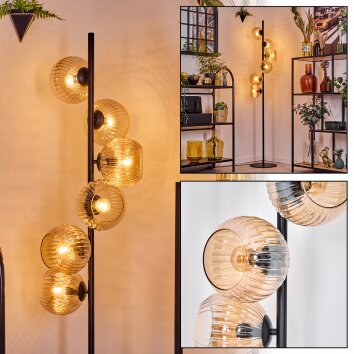 Koyoto Lámpara de pie Colores ámbar, 6 luces Koyoto Lámpara de pie Colores ámbar, 6 luces