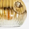 Ripoll Lámparas suspendidas, Luminarias esféricas, Lámparas colgantes dorado, Transparente, Color cobre, Ahumado, 3 luces