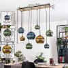 Koyoto Lámparas suspendidas, Luminarias esféricas, Lámparas colgantes Crudo, Negro, 8 luces