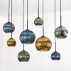 Koyoto Lámparas suspendidas, Luminarias esféricas, Lámparas colgantes Crudo, Negro, 8 luces