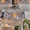 Koyoto Lámparas suspendidas, Luminarias esféricas, Lámparas colgantes Crudo, Negro, 8 luces