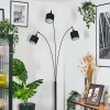 Bassagoda Lámpara de pie Cromo, Negro, 3 luces