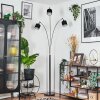 Bassagoda Lámpara de pie Cromo, Negro, 3 luces
