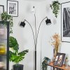 Bassagoda Lámpara de pie Cromo, Negro, 3 luces