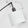 Bassagoda Lámpara de pie Cromo, Negro, 3 luces