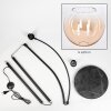 Koyoto Lámpara de pie Negro, 1 luz