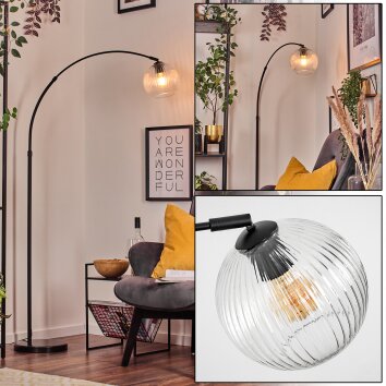 Koyoto Lámpara de pie Negro, 1 luz