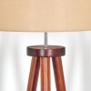 Soungou Lámpara de pie Cromo, Madera oscura, 1 luz