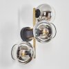 Koyoto Luminarias esféricas, Apliques dorado, Negro, 3 luces
