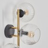 Koyoto Luminarias esféricas, Apliques dorado, Negro, 3 luces