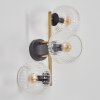 Koyoto Luminarias esféricas, Apliques dorado, Negro, 3 luces