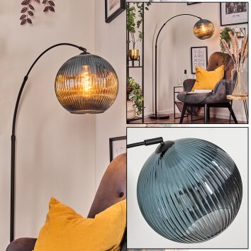 Koyoto Lámpara de pie, Lámparas de pie tipo arco Negro, 1 luz