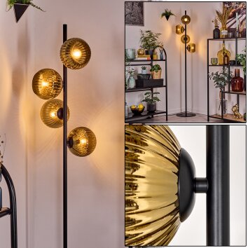 Koyoto Lámpara de pie 31 cm dorado, 4 luces