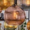 Koyoto Lámparas suspendidas, Luminarias esféricas, Lámparas colgantes Crudo, Negro, 8 luces
