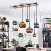 Koyoto Lámparas suspendidas, Luminarias esféricas, Lámparas colgantes Crudo, Negro, 8 luces