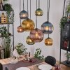 Koyoto Lámparas suspendidas, Luminarias esféricas, Lámparas colgantes Crudo, Negro, 8 luces