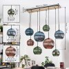 Koyoto Lámparas suspendidas, Luminarias esféricas, Lámparas colgantes Crudo, Negro, 8 luces