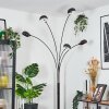 Nikkala Lámpara de pie Cromo, Negro, 5 luces
