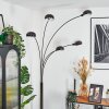 Nikkala Lámpara de pie Cromo, Negro, 5 luces