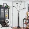 Nikkala Lámpara de pie Cromo, Negro, 5 luces