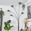Nikkala Lámpara de pie Cromo, Negro, 5 luces