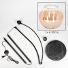Koyoto Lámpara de pie Negro, 1 luz