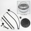 Koyoto Lámpara de pie Negro, 1 luz