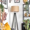 Soungou Lámpara de pie Cromo, Negro, 1 luz