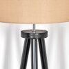 Soungou Lámpara de pie Cromo, Negro, 1 luz