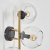 Koyoto Luminarias esféricas, Apliques dorado, Negro, 3 luces