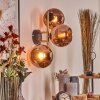 Koyoto Luminarias esféricas, Apliques dorado, Negro, 3 luces