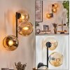 Koyoto Luminarias esféricas, Apliques Colores ámbar, 3 luces