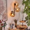 Koyoto Luminarias esféricas, Apliques Colores ámbar, 3 luces