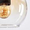 Koyoto Lámparas suspendidas, Luminarias esféricas, Lámpara colgante de clúster 30 cm Colores ámbar, Transparente, 3 luces