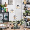 Koyoto Lámparas suspendidas, Luminarias esféricas, Lámpara colgante de clúster 30 cm Colores ámbar, Transparente, 3 luces
