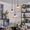 Koyoto Lámparas suspendidas, Luminarias esféricas, Lámpara colgante de clúster 30 cm Colores ámbar, Transparente, 3 luces
