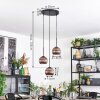 Koyoto Lámparas suspendidas, Luminarias esféricas, Lámpara colgante de clúster Color cobre, 3 luces