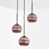 Koyoto Lámparas suspendidas, Luminarias esféricas, Lámpara colgante de clúster Color cobre, 3 luces