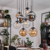 Gastor Lámparas suspendidas, Luminarias esféricas, Lámparas colgantes Colores ámbar, Transparente, Ahumado, 8 luces