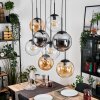 Gastor Lámparas suspendidas, Luminarias esféricas, Lámparas colgantes Colores ámbar, Transparente, Ahumado, 8 luces