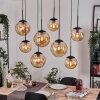 Gastor Lámparas suspendidas, Luminarias esféricas, Lámparas colgantes Colores ámbar, 8 luces