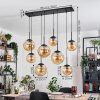 Gastor Lámparas suspendidas, Luminarias esféricas, Lámparas colgantes Colores ámbar, 8 luces