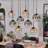 Gastor Lámparas suspendidas, Luminarias esféricas, Lámparas colgantes Colores ámbar, Transparente, Ahumado, 8 luces